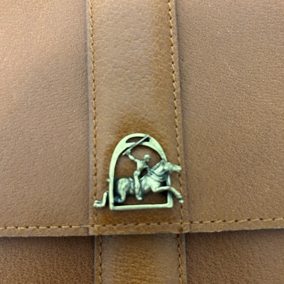 Ralph Lauren Vintage Tan Leather Flap Crossbody - Picture 10 of 12